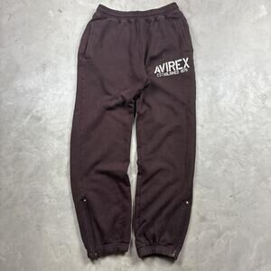 2000s wide legged avirex sweatpants